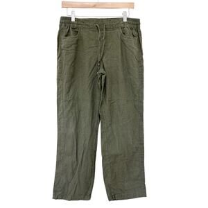 Preswick & Moore Green Linen Blend Pants Sz PL